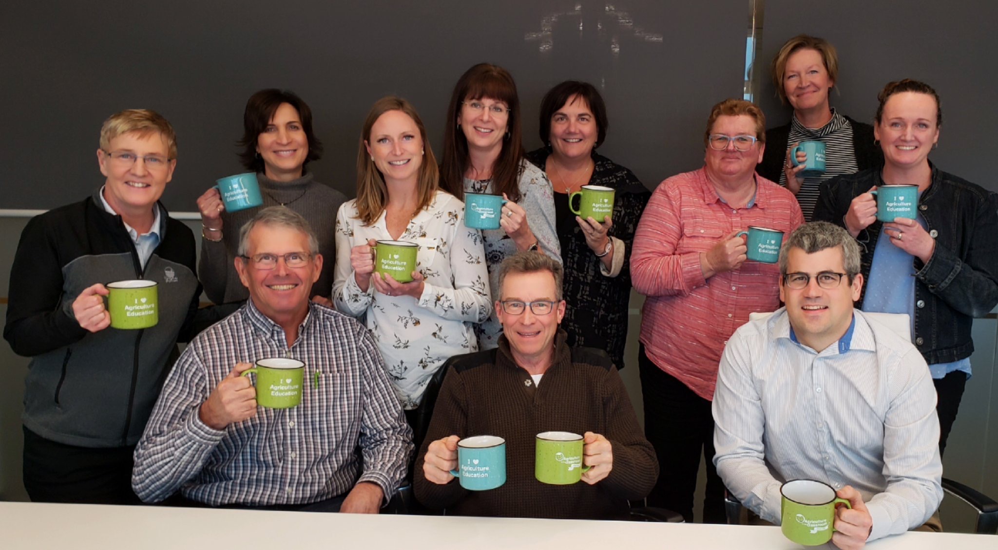 Board members posing for photo