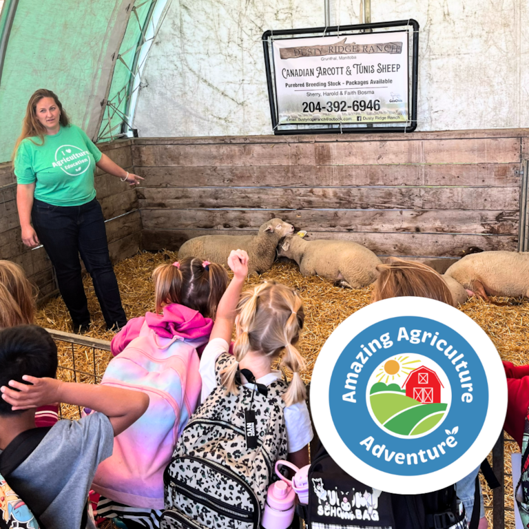Amazing Agriculture Adventure logo on a gradient backdrop