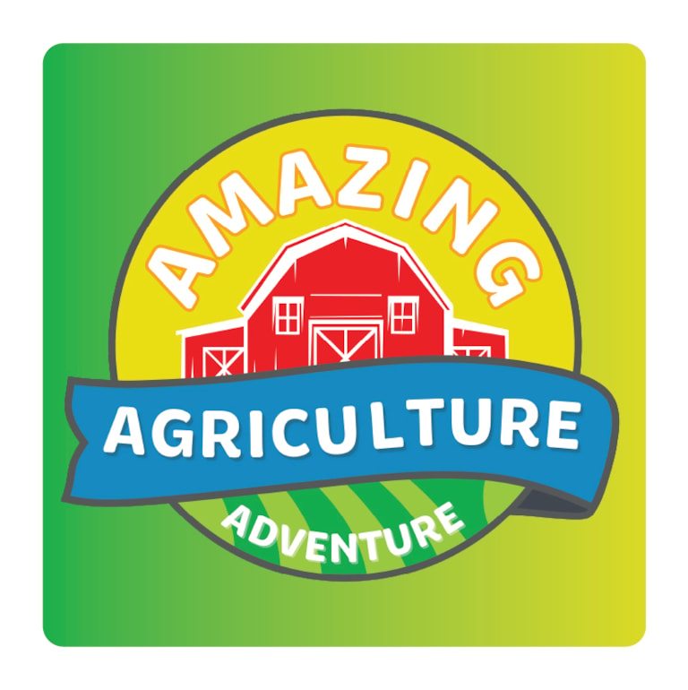 Amazing Agriculture Adventure logo on a gradient backdrop